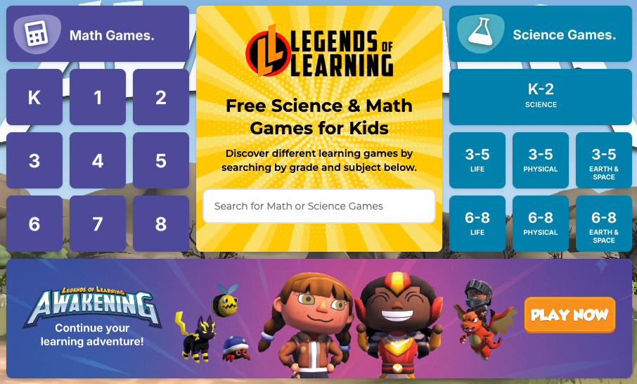 https://legends.symbaloo.com